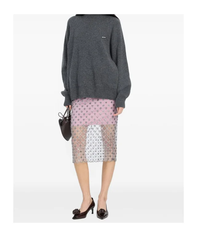ROTATE knit highneck sweater grey, photo 3 of 5 from SENSER