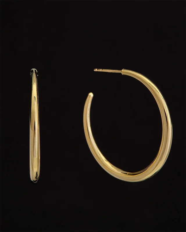 14K Italian Gold Graduated Hoops, image 1 of 1 from Gilt