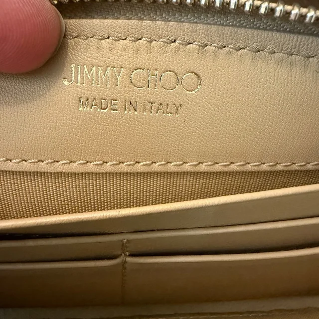 Jimmy Choo Filipa Leather Stars And Rhinestones Zippy Wallet in gold Leather from Poshmark, photo 12 of 16