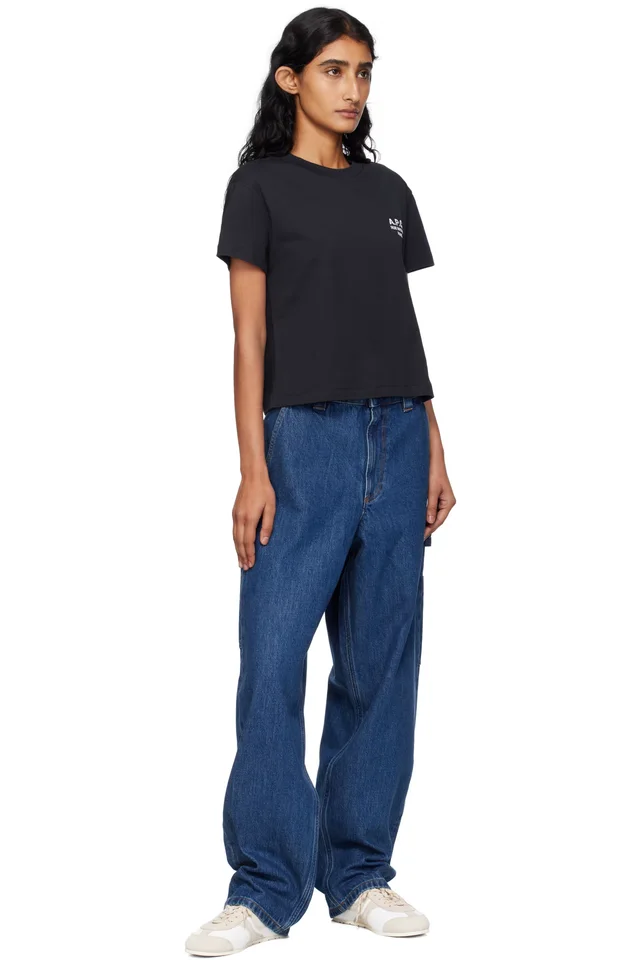 A.P.C. Navy Fergus Jeans, photo 4 of 4 from SSENSE