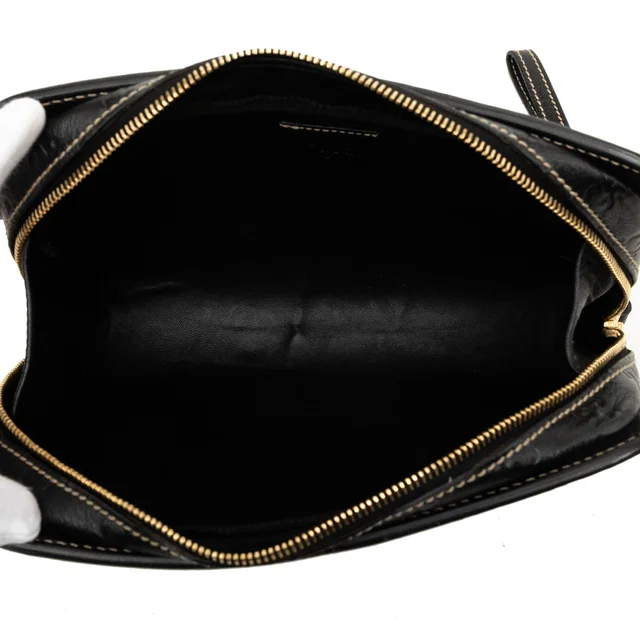 Black Gucci Guccissima Clutch in Black Leather from Designer Revival, photo 2 of 2