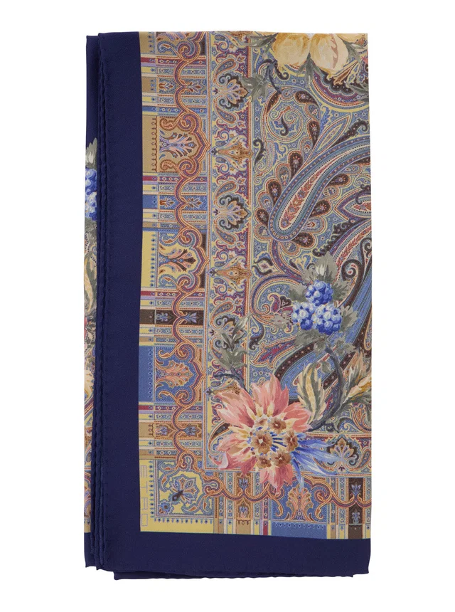 Etro Paisley Silk Scarf — Multicolor Scarfs in Multicolor Silk from HEWI