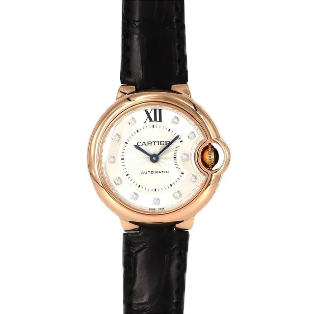 Cartier Ballon Bleu Au750 Automatic in Blue Crocodile from LuxUness