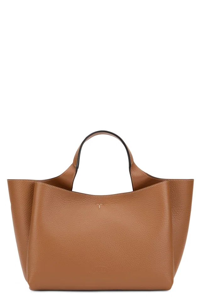 Tod's Calfskin Tote Bag — Brown in Brown Calfskin from HEWI