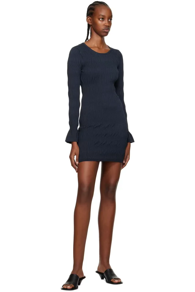 TOVE Navy Juno Minidress, photo 4 of 4 from SSENSE