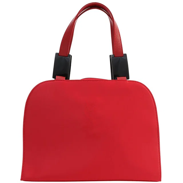Saint Laurent Logo handbag red in Red Nylon from VINTAGE QOO TOKYO