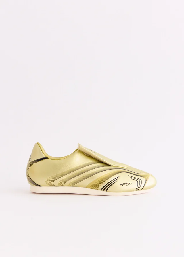 Adidas Women's Taekwondo F50 'Gold Metallic' Sneakers from Incu, photo 1 of 1