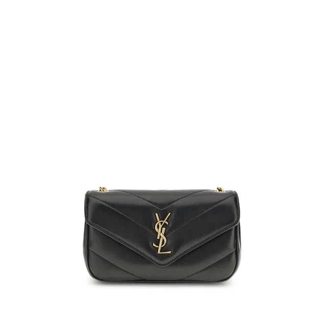Saint Laurent Black Lamb Ovis Aries Shoulder Bag in Black Lambskin from HEWI