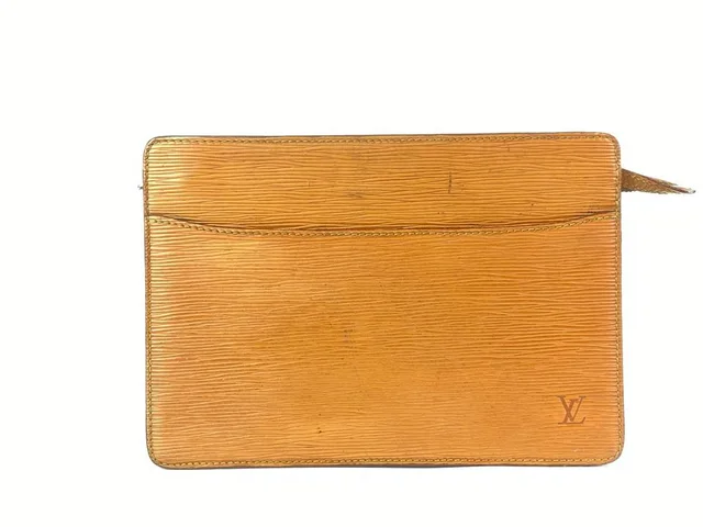 Louis Vuitton Brown Epi Leather Pochette Homme Envelope Clutch in Brown Leather from Bagriculture