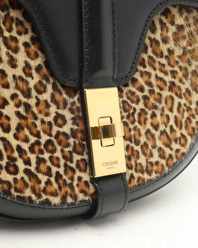 Celine Leopard Besace Mini 16 Crossbody Bag in Leather from A Retro Tale, photo 6 of 8