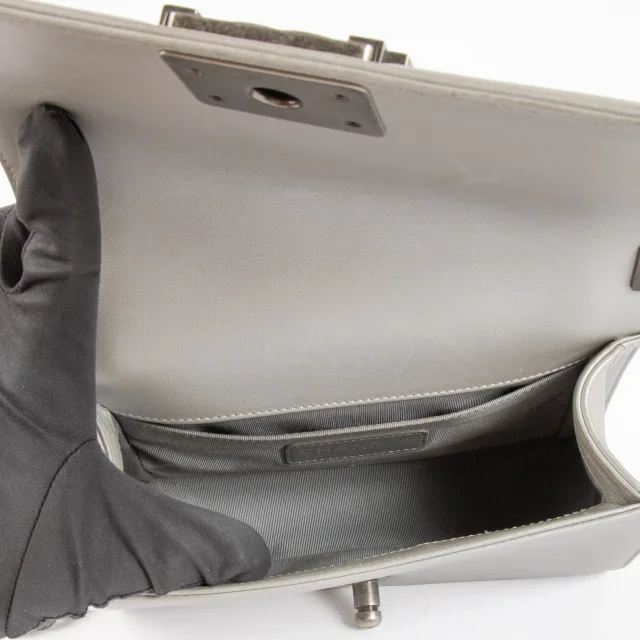 Small Boy Chanel Bag in Silver Calfskin from Labellov, photo 4 of 8