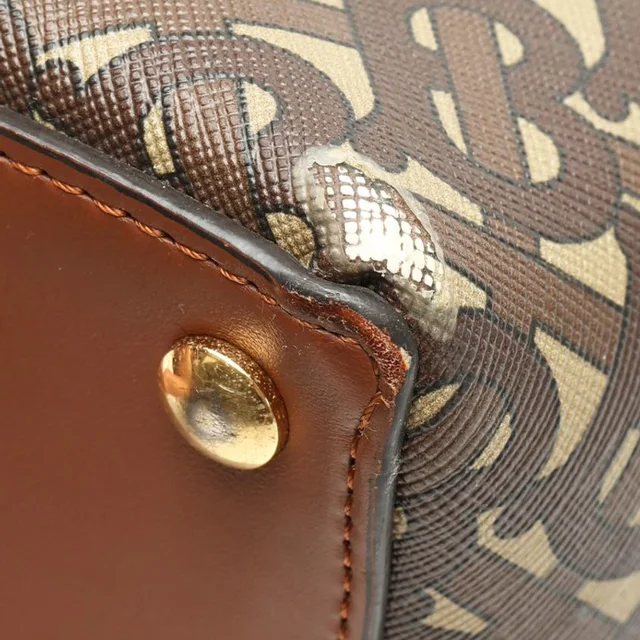 Burberry E Canvas Monogram Stripe Belt Tote Bag in Canvas from A Retro Tale, photo 9 of 16