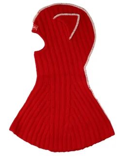 Charles Jeffrey LOVERBOY Hooded beanie with ribbed detail in 80% Wool, 20% Recycled Nylon, photo 5 of 5 from LUISAVIAROMA