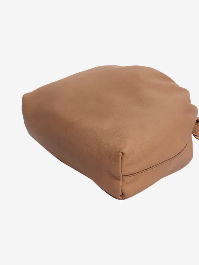 The Row Brown Angy leather pouch in Brown Leather from Sign of the Times, photo 2 of 2