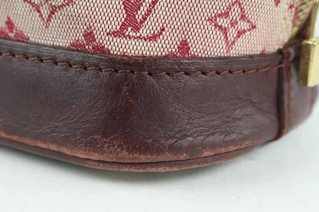 Louis Vuitton Burgundy Monogram Mini Lin Alma Haut Tall Dome Bag in Burgundy Canvas from Bagriculture