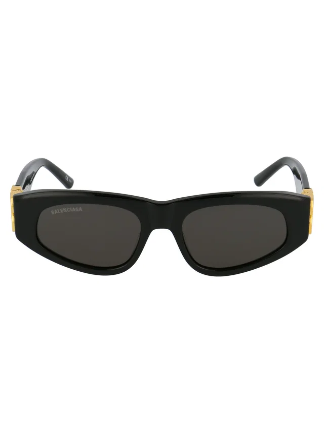 Balenciaga Bb0095s Metal-Frame Sunglasses — Black in Black from HEWI