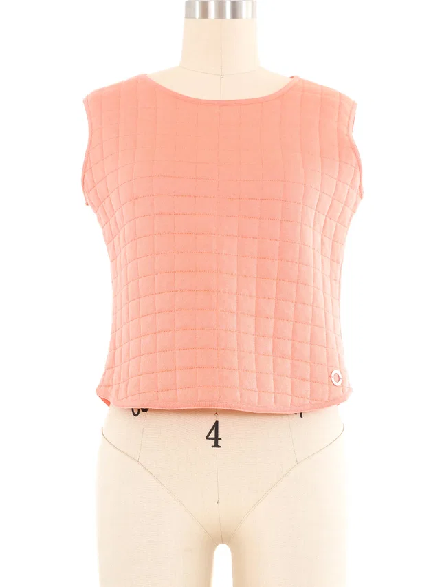 2000 Chanel Salmon Quilted Top from Arcade Vintage