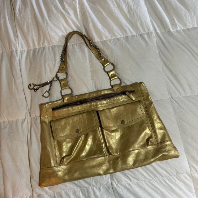 Dolce & Gabbana Women's Bag - Gold in gold from Depop, photo 1 of 1