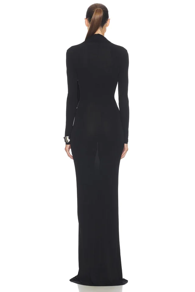 Helsa Svetlana Jersey Gown in Black, photo 5 of 6 from REVOLVE (Canada)