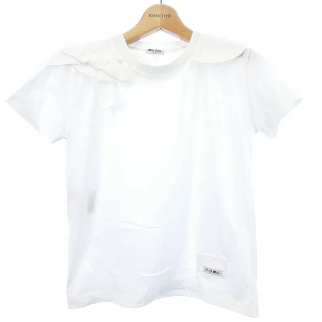 Miu Miu T-Shirt White in White from The Reluxe
