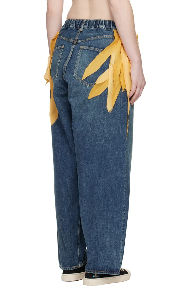 UNDERCOVER Blue UC1E8503 Jeans, photo 3 of 4 from SSENSE
