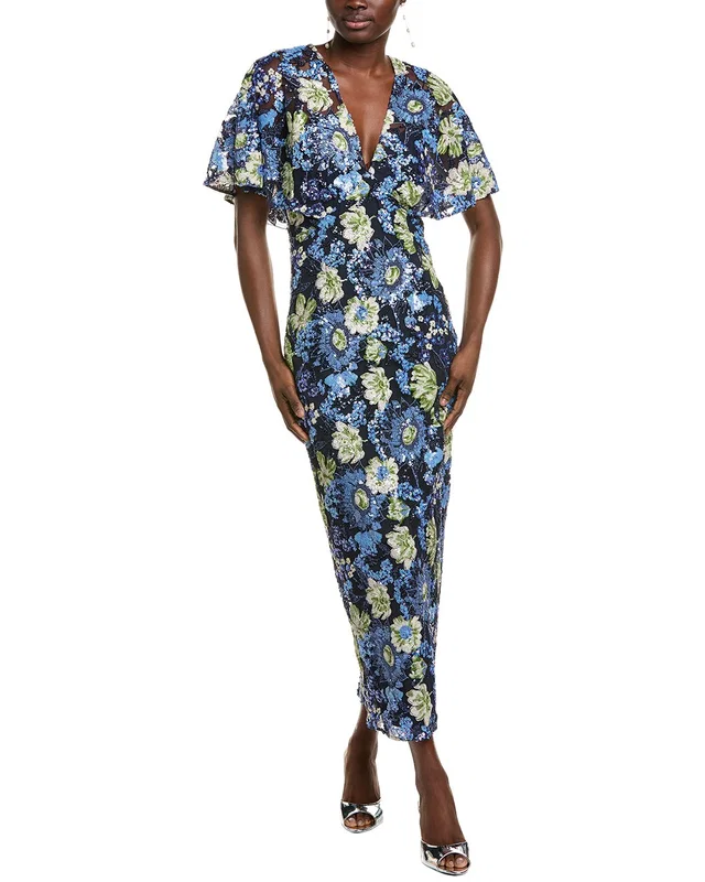 Lela Rose Sequin Embroidered Column Gown, image 1 of 1 from Rue La La