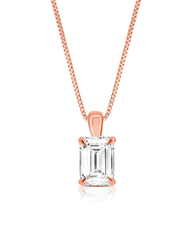 Amairah 14K 2.00 ct. tw. Lab-Grown Diamond Solitaire Pendant Necklace, image 1 of 1 from Rue La La