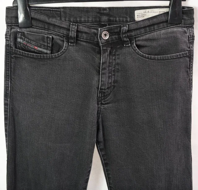 Diesel Super slim jeans Black Size: 28 in Grey Cotton from Oxfam Online Shop