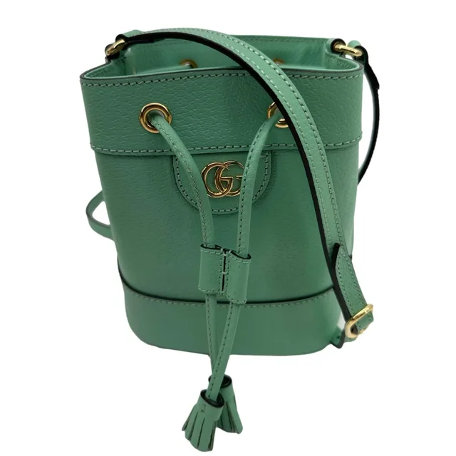 Gucci Ophidia Mini Leather Bucket Bag Green 550620 in Green Leather from Dallas Designer Handbags