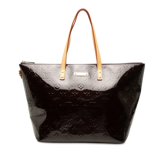 Purple Louis Vuitton Monogram Vernis Bellevue GM Tote Bag in Purple Leather from Designer Revival