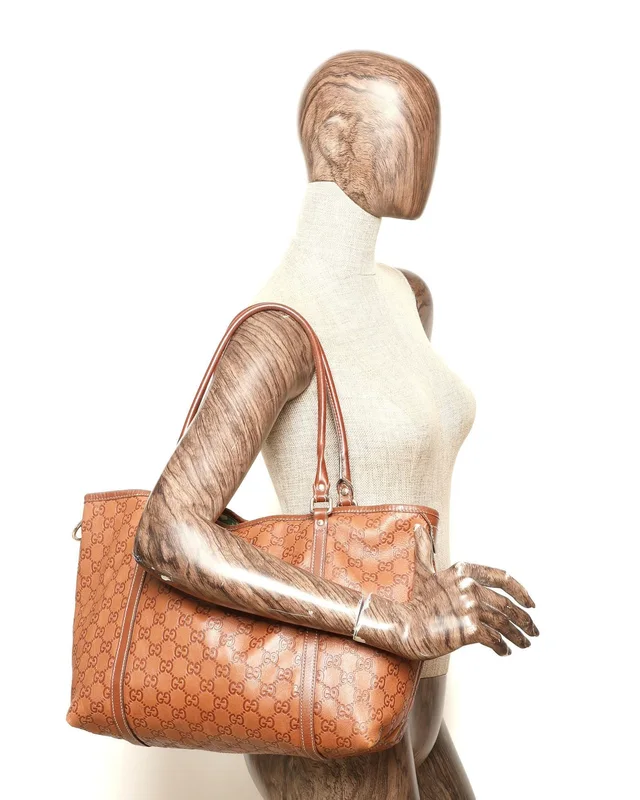 Gucci GG Signature Tote Bag in Leather from A Retro Tale, photo 7 of 7
