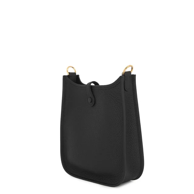 Hermès Evelyne Amazon Long Black Taurillon Clemence Size TPM in Black Clemence leather from GALLERY RARE, photo 2 of 6