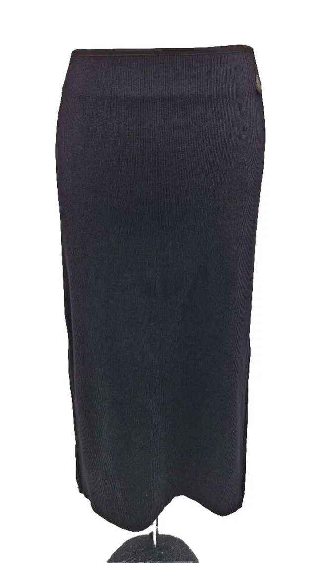 Moncler Maxi-skirt in Black Cotton from Oxfam Online Shop