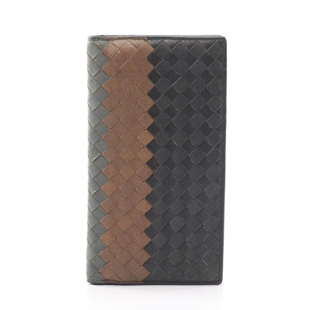 Bottega Veneta Intrecciato Long Bifold Wallet in Woven leather from LuxUness