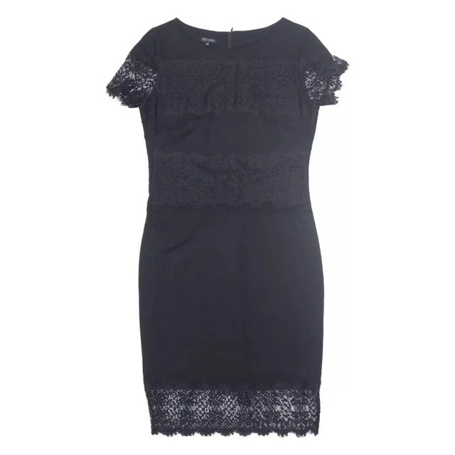 Escada Lace Knee Length Sheath Dress in black from Poshmark