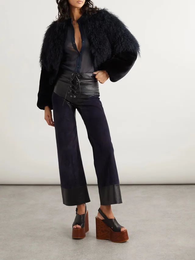 CHLOÉ Silk-crepon shirt in Blue, photo 2 of 2 from NET-A-PORTER (Canada)