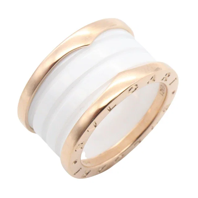 Bvlgari B-zero1 Au750 Ceramic 4 Band Ring Size 52 in Ceramic from LuxUness