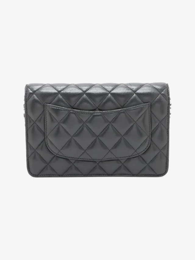 Chanel Black 2018 lambskin quilted Wallet On Chain in Black Lambskin from Sign of the Times, photo 2 of 16