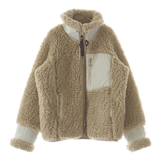 Louis Vuitton Monogram Fuzzy Wool Fleece Jacket 36 Beige in Beige Wool from The Reluxe