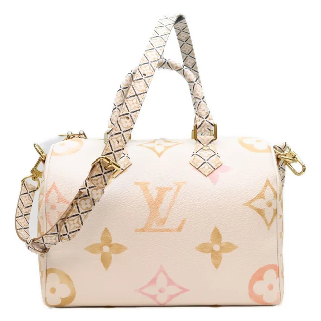 Louis Vuitton by the Pool Speedy Bandouliere 25 Mini Boston Bag in Coated canvas from The Reluxe