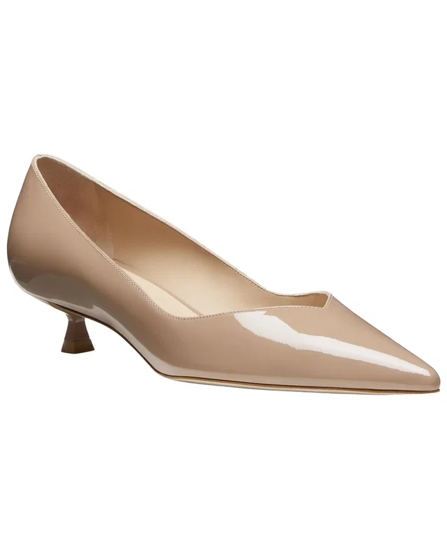 Stuart Weitzman Eva 35 Patent Pump in https://asset2.ruecdn.com/images/sw/131171/1311713356_RLSW_orange.jpg, image 1 of 1 from Rue La La
