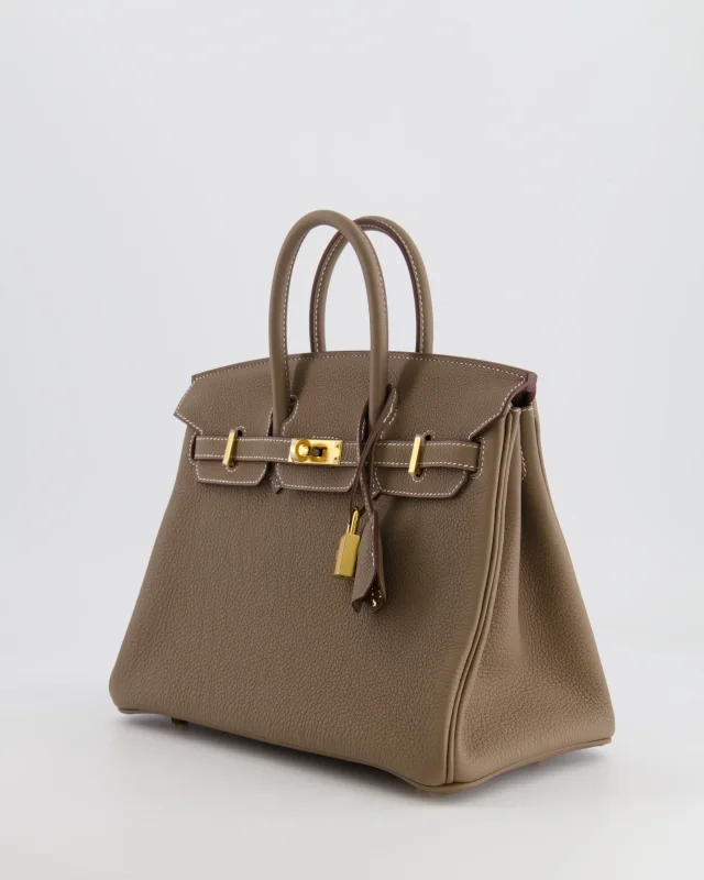 HOT* Hermès Birkin Retourne 25 Bag in Taupe Togo leather from Sellier, photo 9 of 22
