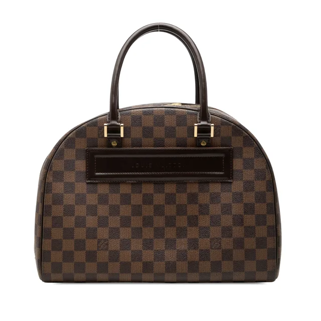 Brown Louis Vuitton Damier Ebene Nolita Handbag in Brown Leather from Designer Revival, photo 1 of 1