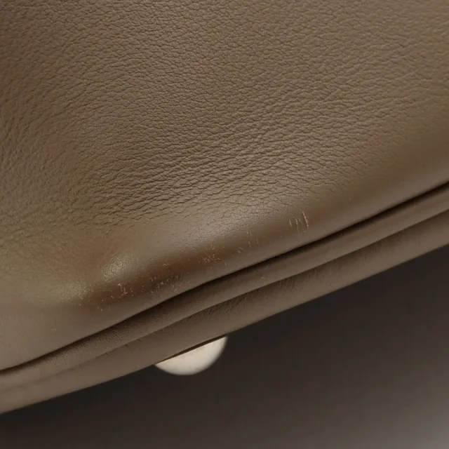 Hermès 2020 Bolide 27 Etoupe in Taupe Swift leather from VINTAGE QOO TOKYO, photo 13 of 14