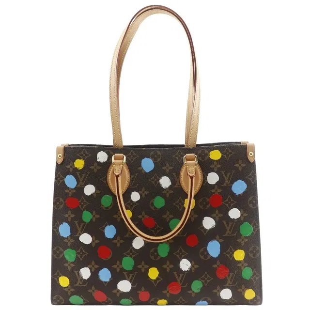 Louis Vuitton Onthego Tote Yayoi Kusama Painted Dots Monogram Canvas Multicolour Bag in Coated canvas from HEWI