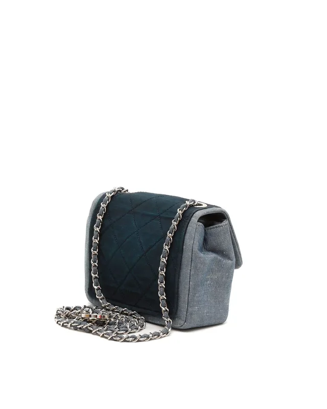 Chanel Square Denim Medallion Flap Bag in Denim from A Retro Tale, photo 3 of 9