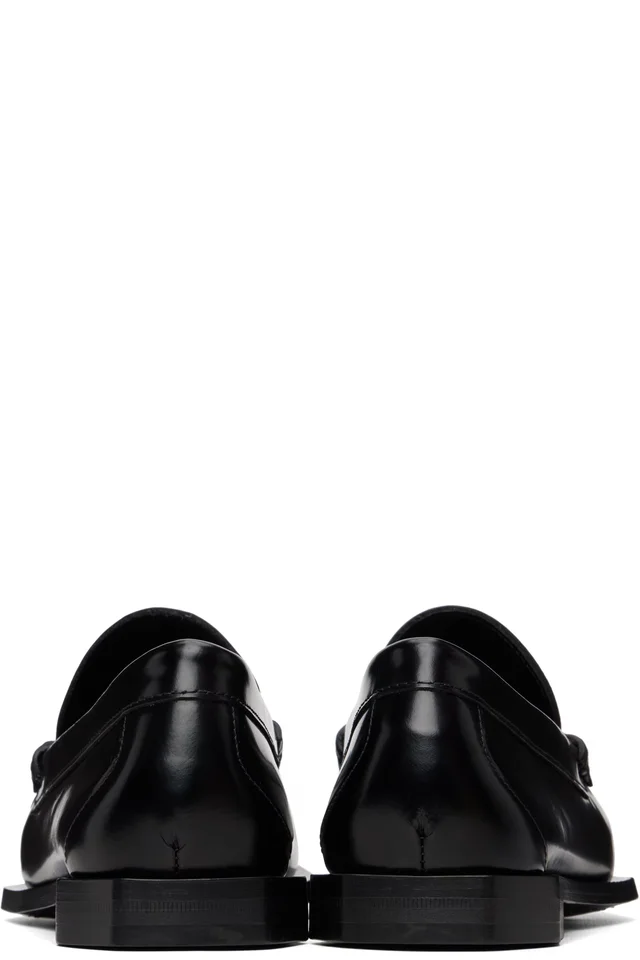 Casablanca Black Leather Loafers, photo 2 of 5 from SSENSE