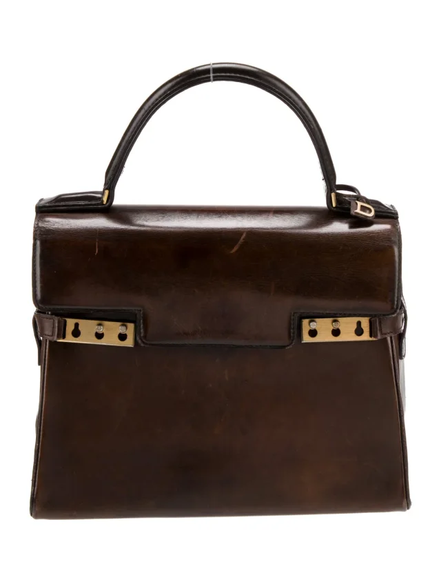 Delvaux Top Handle Other bag in Brown Suede from The RealReal