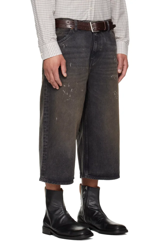 OUR LEGACY Black Capri Cut Denim Shorts, photo 2 of 5 from SSENSE