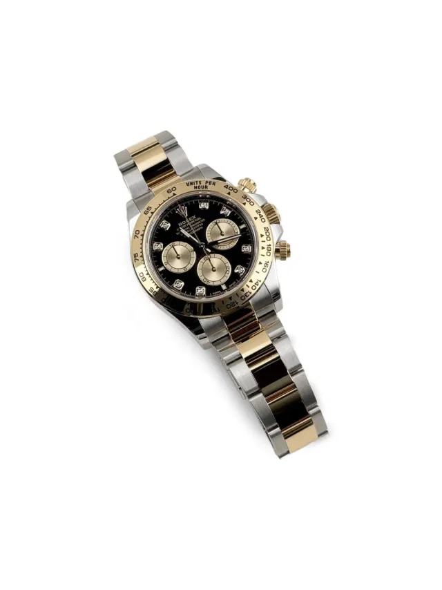Rolex pre-owned 2024 Daytona 40mm - unisex - stainless steel/Yellow Gold - One Size - Black in black from Farfetch